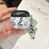 3D Music & Wing Headset Case For Airpods Pro Pro2nd Fundas Soft Protect For Air Pods 1 2 3 4 Cover Shockproof Coque