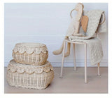 1 Rustic Rattan Woven Desktop Storage Basket Hand-Woven Home Stay Decoration Sundry Storage Basket Bathroom Desktop Storage Box