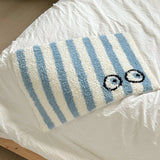 Funny Tufting Eyes Bedroom Rug Stripe Bathroom Mat Tidy Bedside Carpet Foot Pad Bathmat Doormat Aesthetic Home Room Decor
