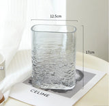 Glass Vase Water Ripple Gradient Terrarium Wavy Pattern Floral Accessories Hydroponics Bottle Home Decoration