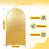 Gold Sequin Arch Backdrop Cover Polyester U Shape Arch Stand Slipcover Wedding Party Photo Booth Decoration