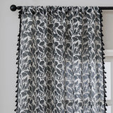 1/2pcs Semi blackout American curtains with Rod Pocket,Flower Window Curtains for Living Room,Bedroom,HomeDecor,Window Screening