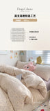 Class A Double Yarn Bedding Set Quilt Comforter Duvet Cover Set Printed Cotton Bedspread Skin Friendly Breathable Four-Piece Set