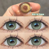 2Pcs Korea Colored Contact Lenses Diameter 14.5mm Prescription Myopia Degree-0.00to-8.00Makeup Soft Lens Eye Beauty Pupil