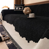 High-End Contrast Sofa Towel with Tassels All-Inclusive Anti Cat Scratch Sofa Cover Soft Four-Season Universal Couch Covers