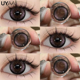 Color Contact Lenses Beauty Blue Lens Makeup Big Eyes Black Gray Contacts Lenses Green Pupils Natual Brown Pupils Cosmetic