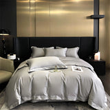 1000TC Egyptian Cotton Luxury Line Embroidery Wide Edge Hotel Style Bedding Set Duvet Cover Flat/Fitted Bed Sheet Pillowcases