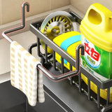 Multifunctional Sponge Rack Drainer Kitchen Shelf Sink Rag Dishwashing Detergent Dishcloth Organiser  kitchen organizer storage