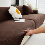 Elastic Universal Sofa Slipcover Knit Thicken Sofa Cover for Living Room Armchair Couch Cover L-shape Sofa Cover 1/2/3/4 Seater