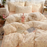 New Student Season Item Quilt Cover  A Fresh and Oxygen-rich Double-layer Gauze Printed Duvet Cover Skin-friendly Bedding
