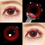 Dusty Rose Small Pupil Natural Colored Contact Lenses 6 Months Wear Soft Lens for Coser Daily Anime Cosplay Eye Beauty