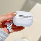 Earphone Case For AirPods 4 Glitter Fish Mermaid Star Pearl Protective Case with Keychain for Airpods 1 2 3 4th Pro Pro2