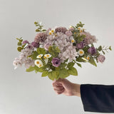 Chamomile Combination Artificial Flowers for Home Ornamental Flowerpot Decoration Wedding Arch Accessories Biomimetic Bouquet