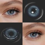 Blue Color Contact Lenses Half Year Disposable Natural Small Pupil for Daily Cosmetics Eyes Makeup