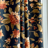 1PC Retro American Pastoral Large Floral Cotton and Linen Hand-painted Printed New Arrivals Bedroom and Living Room Curtains
