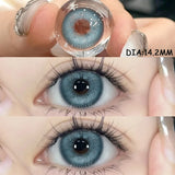 1 Pair Colored Contact Lenses for Eyes Natural Look Brown Eye Lenses Gray Contact Blue Lenses