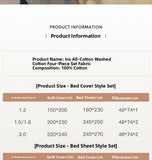 Moonlight Bus Cheese Yellow ids INS Sle Full Cotton Waed Bedding Cover 8 Bedding Four-Piece Set Mixed Cotton Bedding