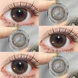 Light Brown/Black/Smoky Gray/Pink Natural Colored Contact Lenses For Women High Moisture Soft Blue Contact Lenses