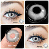 1 Pair Halloween Cosplay Contact Lenses Soft Anime Red Eyes Beauty Pupils Lenses for Party Makeup