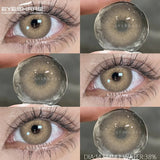 2Pcs Gray Color Contact Lenses For Eyes Natural Eye Brown Color Lens Cosmetic Soft Eye Lenses Beauty Pupils Blue Lenses