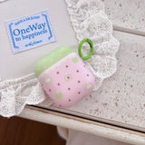 For AirPods Pro3 Pro 2 AirPods 2 3 4 Case Fashion Cute Frosted polka dot apple Shock Proof Earphone Protective Sleeve