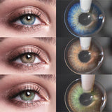 Small Pupil Colored Contact Lenses Half-Year Disposable Natural Beauty Cosmetics Color Contacts