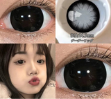 1 Pair High Quality Black Large Diameter Color Contact Lenses for Eyes Annual Soft Round Beautiful Pupils Fast Shipping