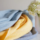 Ikeehome  Quality Soft Wool Knitted Jacquard Blanket Plaid Quilt Wavy Herringbone Fringe Cover for Sofa Bed Blankets Thread Bedspread