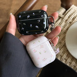 Lovely Flower Gloss Silicone Headphone Shockproof Protective Case For AirPods Pro 2 3 4 Soft Funda Protection Cover With Pendant