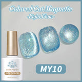 Pink Light Flow Cat Magnetic Gel Nail Polish 10ml Holographics Shining Line Magnetic Long Lasting DIY Salon Varinsh