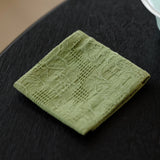 Thick Handmade Cotton Linen Tea Towel Double Sided Absorbent Tea Tablecloth Tea Set Zero Matching Tea Tray Cup Mat Pot Mat