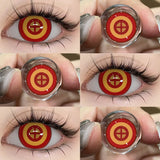 1 Pair Cosplay Pink Lenses for Eyes Anime Lenses for Halloween Nezuko Colorcon y2k Eye Contacts Cosmetic Red Lens Cosplay