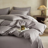 Heavy‑Weave 3D Jacquard Egyptian Cotton Bedding Sets Bed Linens Duvet Cover Set Underwear Solid Color