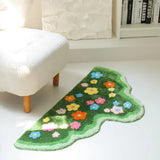Irregular Shapes Rugs for Bedroom Fluffy Soft Bedside Floor Mat Home Thick Plush Rug Modern Style Living Room Decoration Carpet