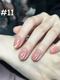 12ml 1-16pcs Autumn Nails New Clear Pink Glass Bead Moonlight Magnet Cat Eye Gel Nail Polish Whitening Nail Supplies