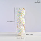 New 3pcs Macaron Color System Foam Christmas Ball Creative Painting Christmas Ball Set Christmas Atmosphere Decorations