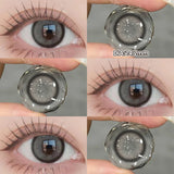 2PCS Halloween Myopia Contact Lenses Cosplay Colored Contact Lenses Prescription Lens Natural Pupils Eye Color Lenses