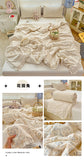 Class A Pure Cotton Summer Quilt Soybean Fiber Thin Quilt Princess Style Lace Ruffles Comforter Summer Air Conditioned Blanket