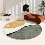 Irregular Carpets for Living Room Home Washable Non-slip Mat Modern Minimalist Bedroom Decor Round Carpet Thicken Lounge Rug