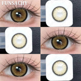1 Pair Yearly New Korean Natural Lenses Color Contact Lenses for Eyes Color Black Brown Beautiful Pupil Fast Shipping