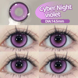 2pcs/pair Cyber Series Halloween Colored Contact Lenses for Makeup Eyes Big Pupils Red Contact Lenses Brown Lens Myopia