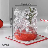Creative Ins Glass Cup Heat-resistant Tumbler Transparent Tea Juice Milk Coffee Mug Home Water Glasses Cocktail Beer Glasses
