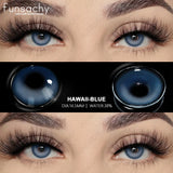 0~-6.00 Myopia Lenses 1 Pair Colored Contact Lenses with Degree Natural Eye Contact Prescription Lens Fashion Lenses