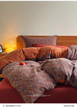 Retro Classic Floral Cotton Quilt Cover Double Layer Plain Weave Embroidery A-Class Bedding Single Piece Pure Cotton
