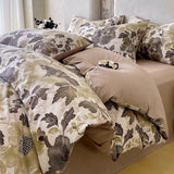 New Style Natural Linen Crinkled Yarn Duvet Cover Skin-friendly, Breathable Pillowcase and Quilt Cover