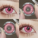 2pcs Cosplay Color Contact Lenses Anime Golden Yellow Pupil 6months Halloween Cute Eye Circle Lens 14.2mm