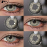 Color Contact Lenses Beauty Blue Lens Makeup Big Eyes Black Gray Contacts Lenses Green Pupils Natual Brown Pupils Cosmetic
