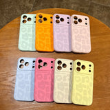 Luxury Leopard Pattern Camera Control Button Case for iPhone 17 16 15 Pro Max 14 Plus 12 13 11 Matte Soft Liquid Silicone Cover