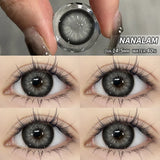 New style 1 Pair Color Contact Lenses with Natural Eye Contact Lenses Blue Brown Green Lenses Pupils Beauty Color lens