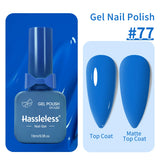 Single-use gel nail polish, classic colors, semi-permanent, removeable by soaking or LED polish, suitable for home and salon use